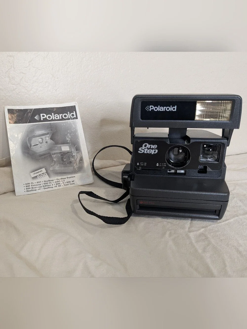 Vintage Polaroid One Step Camera with Manual